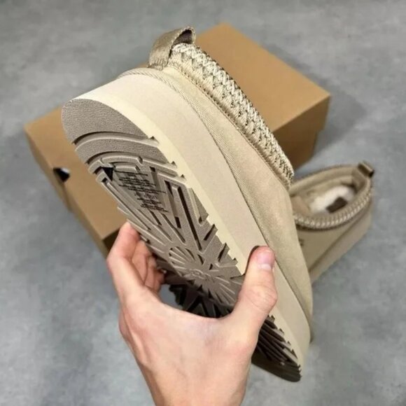 UGG Beige Suede Platform Shoes - Picture 7 of 7